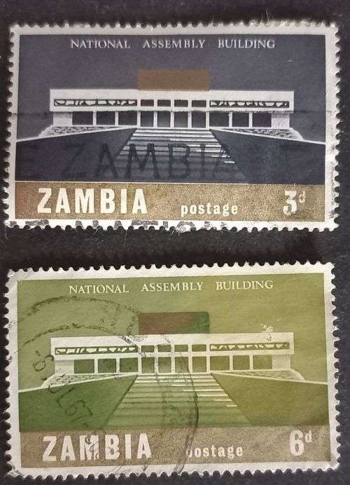 Zambia 1967 National Assembly Building set used