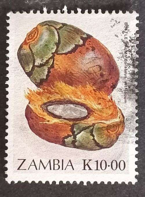 Zambia 1989 Wild Fruits K100.00 used