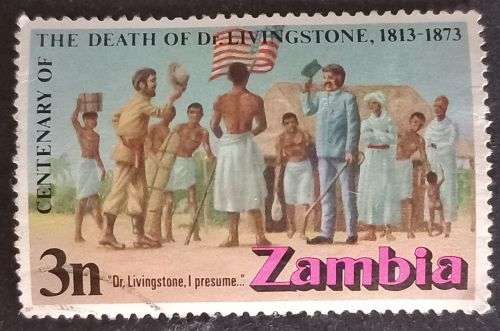 Zambia 1973 The 100th Anniversary of the Death of David Livingstone, 1813-1873 3n used