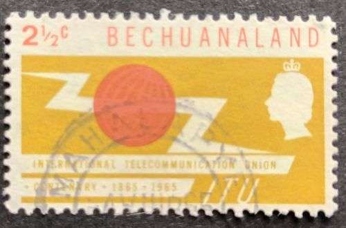Bechuanaland Protectorate 1965 The 100th Anniversary of International Telecom Union 21/2c used
