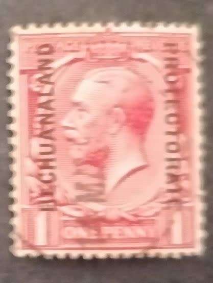 Bechuanaland Protectorate 1913 -1920 Great Britain Postage Stamps Issue of 1912-1913 Overp 1d used