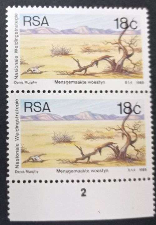 RSA 1989 National Grazing Strategy 18c pair MNH