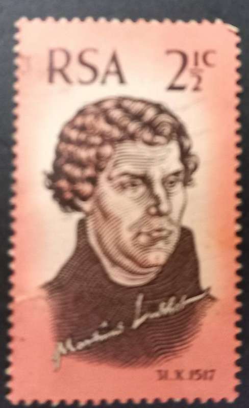 RSA 1967 The 450th Anniversary of Reformation 21/2c unused