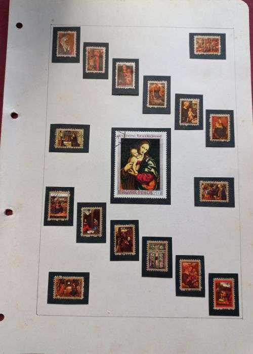 Album Pages Famous Paintings Hungary and other used