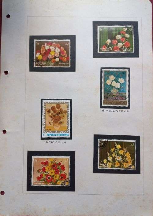 Album Page Famous Paintings Various used