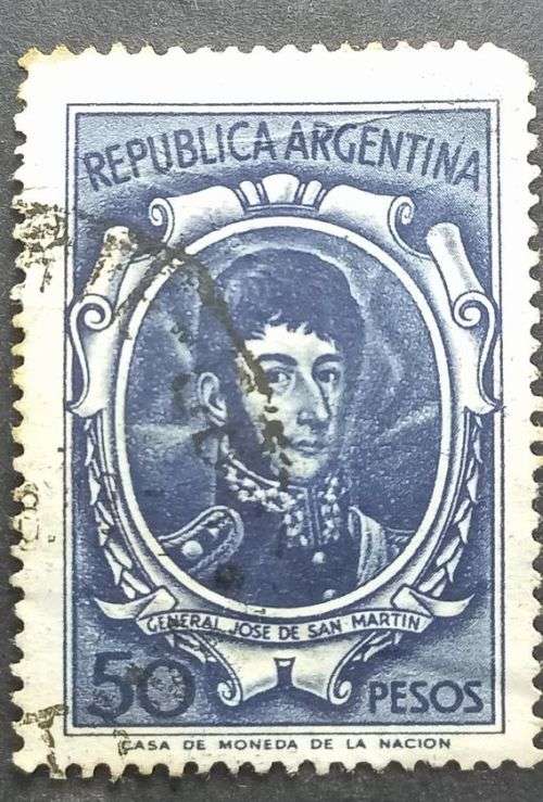 Argentina 1967 Personalities 50 pesos used