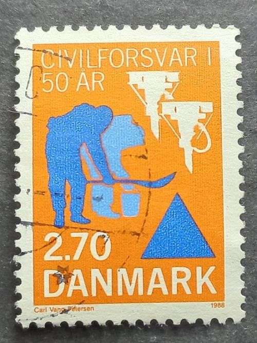 Denmark 1988 The 50th Anniversary of Danish Civil Defence and Emergency Planning Agency used