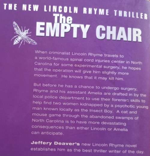 The Empty Chair - Jeffery Deaver - Softcover - 434 Pages