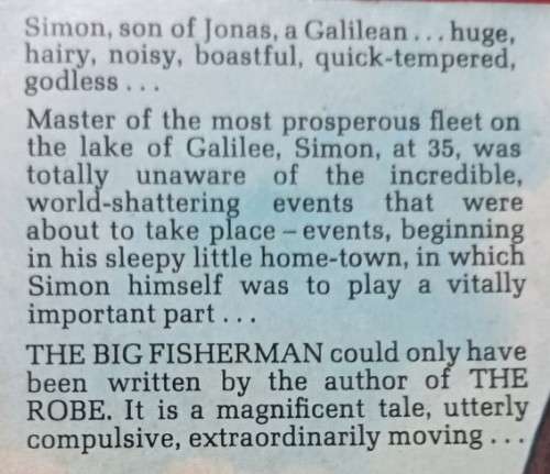 The Big Fisherman - Lloyd C. Douglas - Softcover - 501 Pages