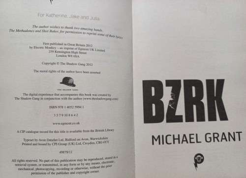BZRK - Michael Grant - Softcover - 406 Pages