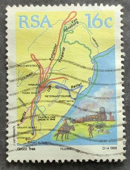RSA 1988 The 150th Anniversary of Great Trek 16 used
