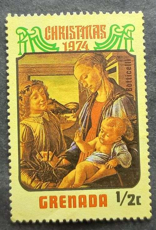 Grenada 1974 Christmas - `Madonna and Child` Paintings by Named Artists 1/2C mnh
