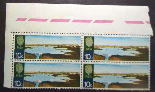 RSA 1972 Opening of Hendrik Verwoerd Dam 10 MNH Block & Cancelled Block on day of issue
