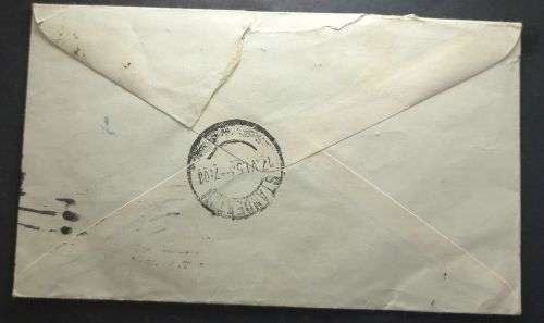 Uganda, Kenya Tanganyika  1938 10c pair on envelope