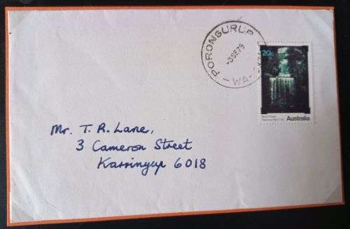 Australia 1979 National Parks 20c used on Envelope