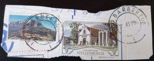 RSA 1979 50th Anniversary of University of C T & 300th Anniversary of Stellenbosch 15c on piece