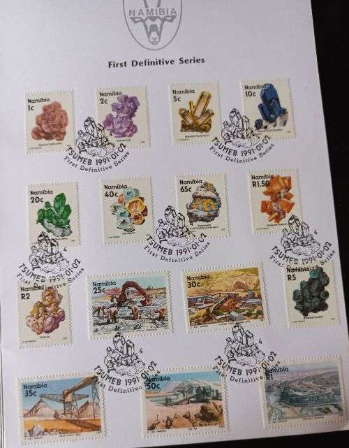 Namibia 1991 - First Definitive Issue - Mines and Minerals