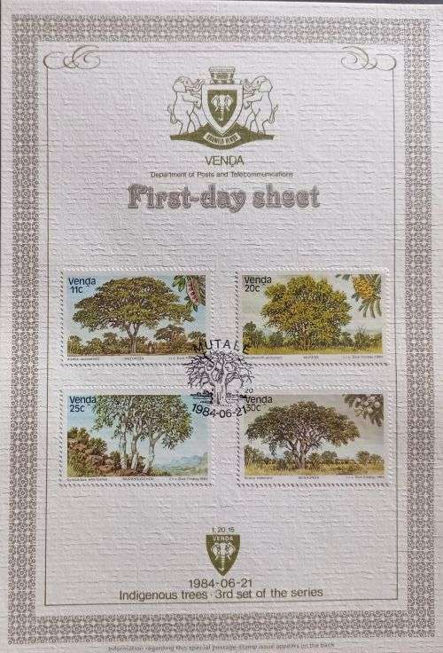 Venda 1984 Indigenous Trees First Day Sheet 1.20.21