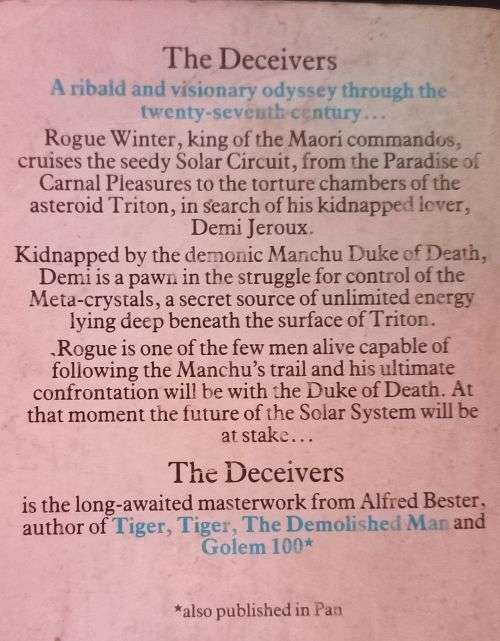 The Deceivers - Alfred Bester - Softcover - Science Fiction