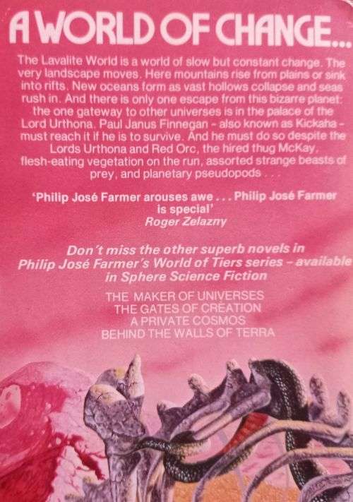 The Lavalite World - Book 5 of World of Tiers - Philp José Farmer - Softcover - Science Fiction
