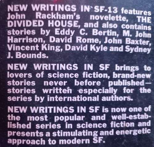 New Writings in SF 13 - Edited by John Carnell - Softcover - Vintage Science Fiction