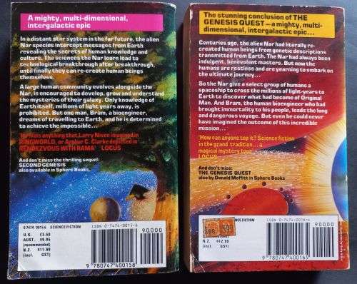The Genesis Quest & Second Genesis - 2 Books - Donald Moffitt - Softcover - Science Fiction