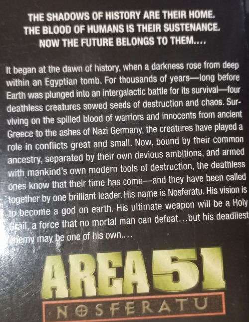 Area 51 - Nosferatu - Robert Doherty -  Softcover - Science Fiction
