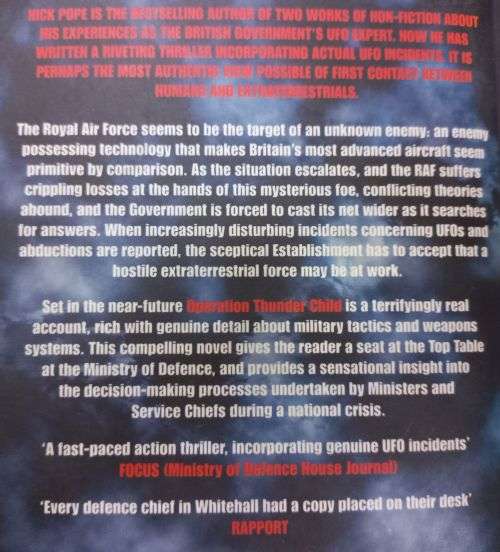 Operation Thunderchild - Nick Pope - Softcover - Science Fiction
