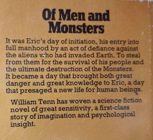 Of Men and Monsters - William Tenn - Softcover - Vintage Science Fiction