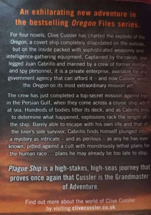Plague Ship - Clive Cussler with Jack Du Brul - Softcover - Adventure