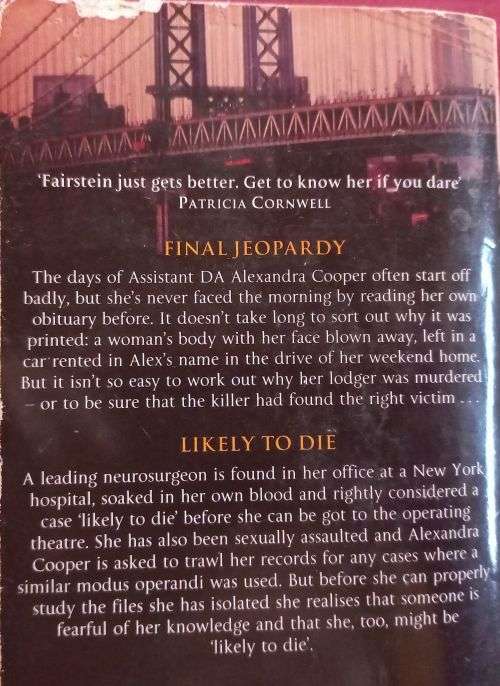 Final Jeopardy & Likely to Die - Linda Fairstein - Softcover - 392 & 393 Pages