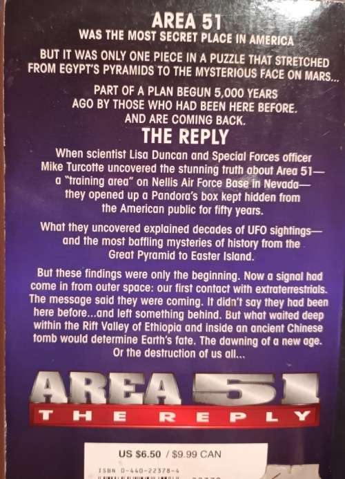 Area 51: The Reply - Robert Doherty - Softcover - Sci-Fi
