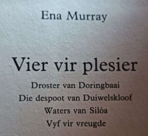 Vier Vir Plesier - Ena Murray - Hardcover - 511 Pages