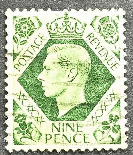 Great Britain 1937 -1939 King George VI 9d used