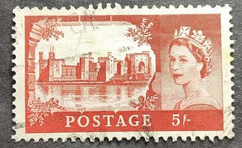 Great Britain 1955 -1958 Castles 5/- used