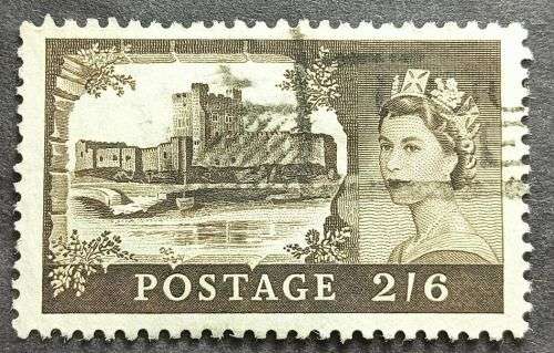 Great Britain 1955 -1958 Castles 2/6- used