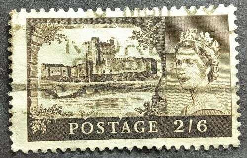 Great Britain 1955 -1958 Castles 2/6- used