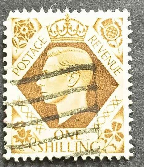 Great Britain 1937 -1939 King George VI 1/- used
