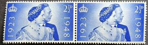 Great Britain 1948 The 25th Anniversary of the Wedding of KG V1 and QE 21/2d Unused hinge scar