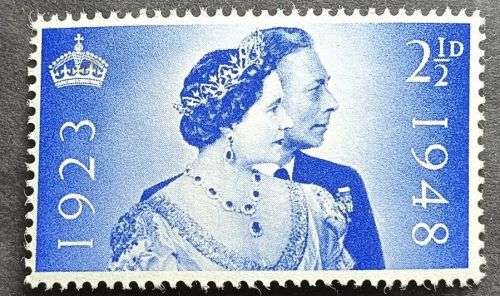Great Britain 1948 The 25th Anniversary of the Wedding of KG V1 and QE 21/2d MNH