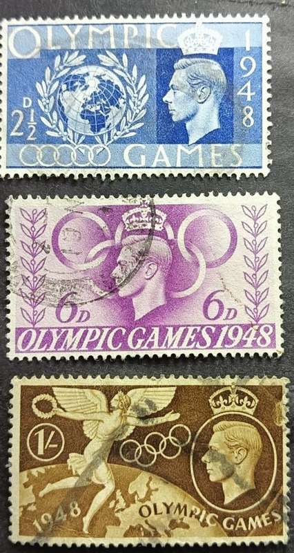 Great Britain 1948 Olympic Games - London, England part set used