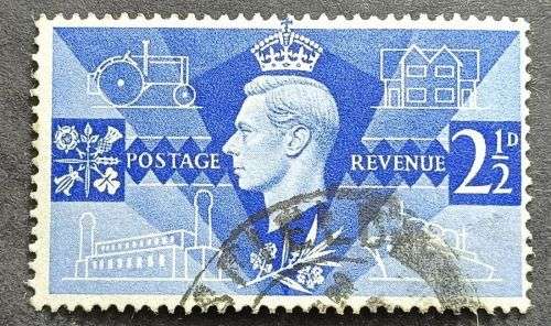 Great Britain 1946 King George VI 21/2d used