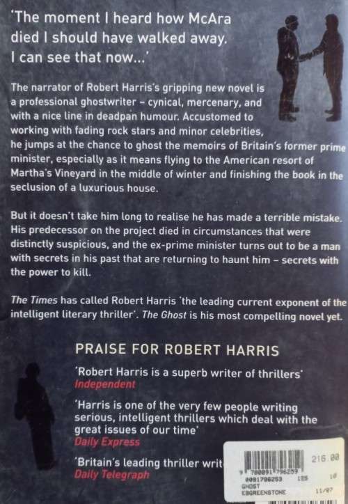 The Ghost - Robert Harris - Softcover - 310 Pages