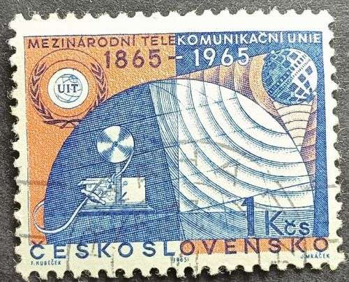 Czechoslovakia 1965 The 100th Anniversary of the ITU used