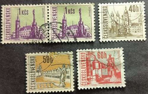 Czechoslovakia 1966 Town Views Part set used