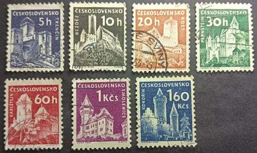Czechoslovakia 1960 Czechoslovak Castles full set used