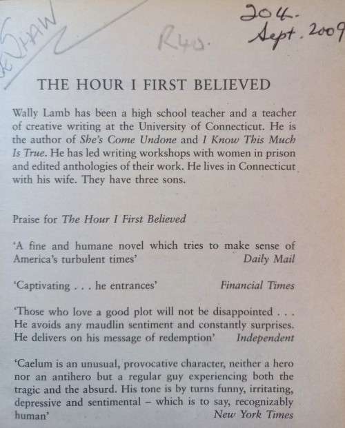 The Hour I First Believed - Wally Lamb - Softcover - 622 Pages