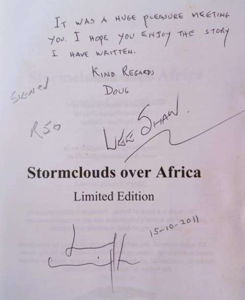 Storm Clouds Over Africa (Signed) - Douglas Cunningham - Softcover - 313 Pages