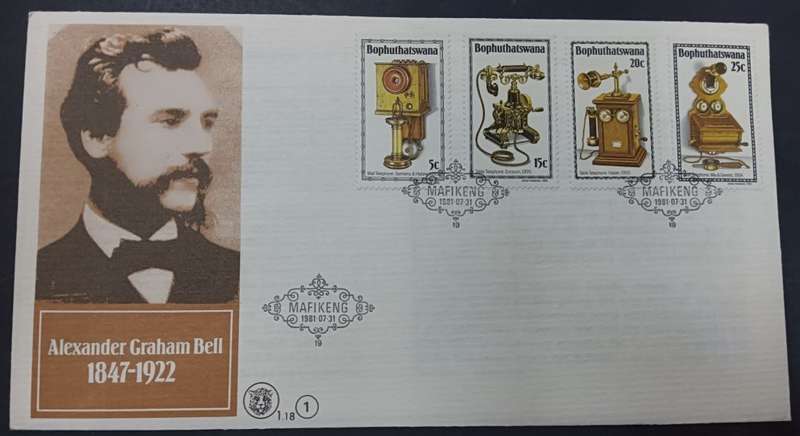 Bophuthatswana - 1981 History of the Telephone FDC 1.18