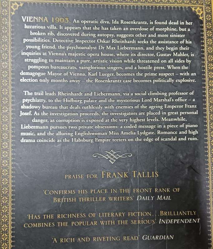 Death and the Maiden - Frank Tallis - Softcover Royal Book Size - 374 pages